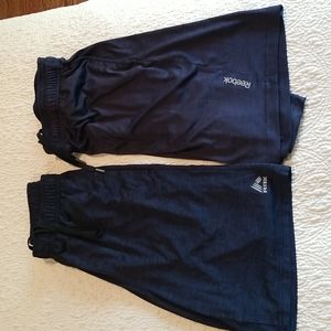 Two pair size Mens M Reebok basketball shorts navy blue